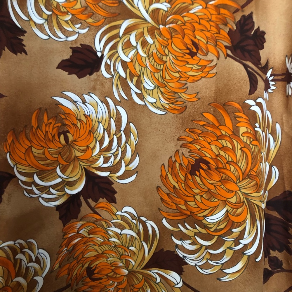 Vintage Hawaiian Palm Maxi Dress Floral Sleeveless - Picture 4 of 8